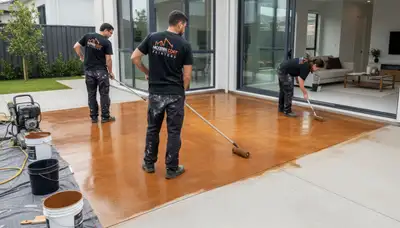 Professional concrete staining and floor finishing in Mountain View, CA by expert painters
