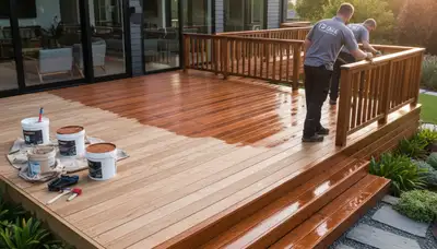 Professional deck staining and wood protection service in Mountain View, CA