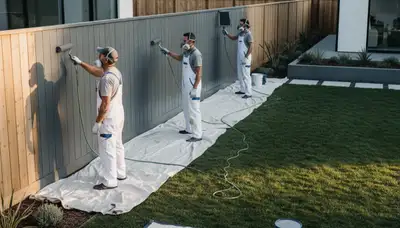 Professional fence painting service in Mountain View, CA by local house painters for lasting curb appeal