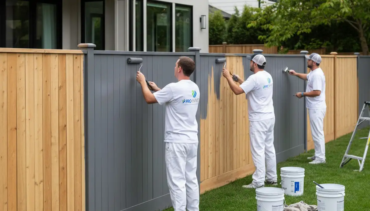 Professional fence painting in Mountain View, CA by expert Bay Area house painters