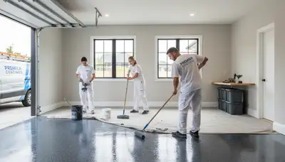 Professional garage floor epoxy coating in Mountain View, CA for durable home painting solutions