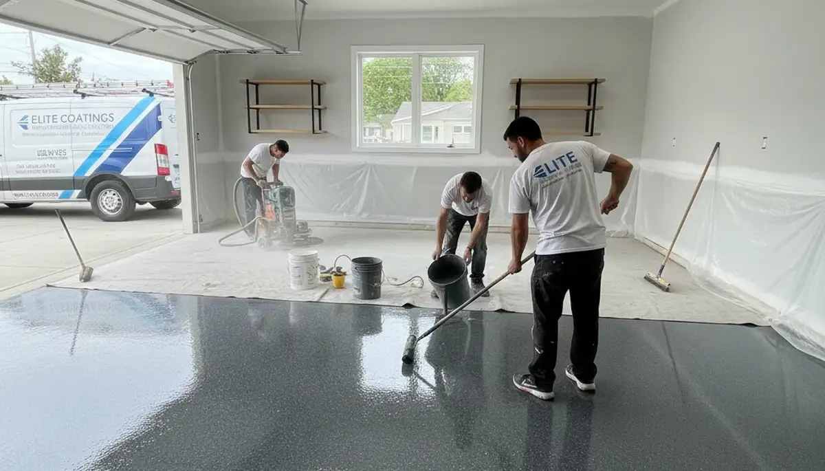 Professional garage floor epoxy coating in Mountain View, CA for durable home and garage finishes