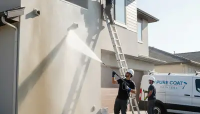 Professional pressure cleaning service restoring home exterior in Mountain View, CA