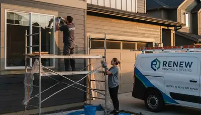 Professional wood rot repair on home exterior in Mountain View, CA by expert painting contractors