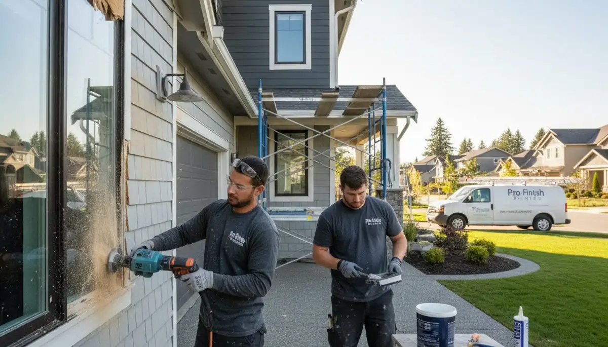 Professional wood rot repair on home exterior in Mountain View, CA by expert house painters